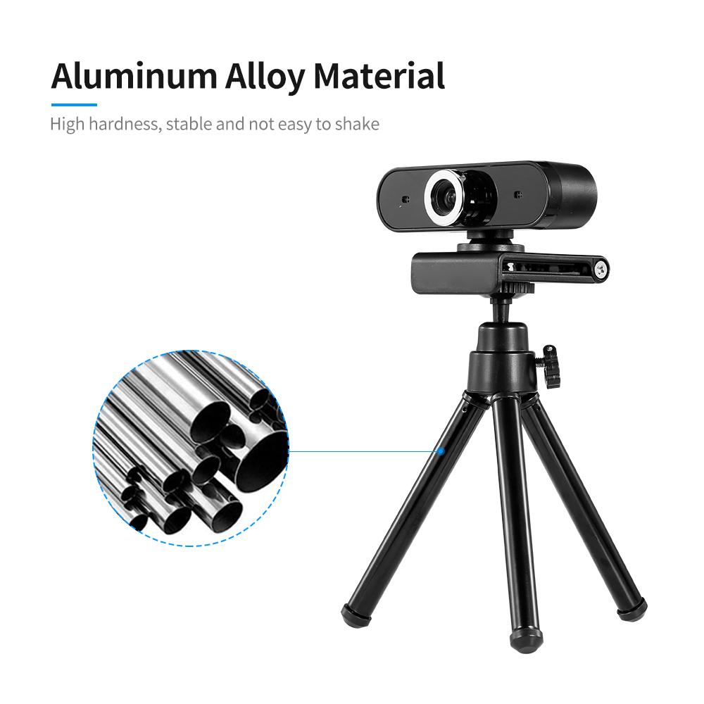 Portable Webcam Tripod Lightweight Mini Webcam Tripod for Smartphone Webcam Desktop Tripod Phone Holder Table Stand