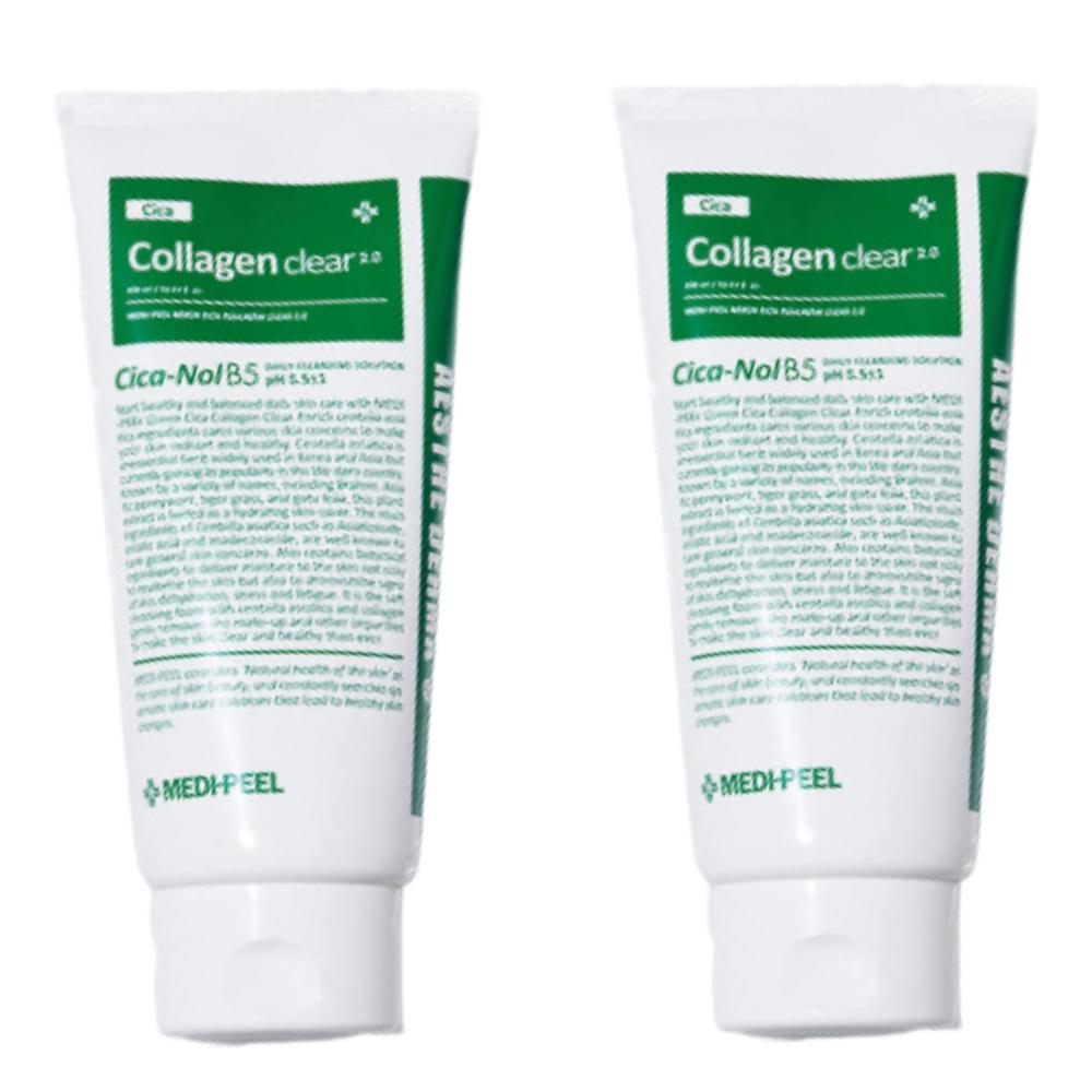 MEDIPEEL Red Lacto Collagen Clear 2.0 300ml x 2ea Set | Pore Deep Cleansing & Tightening Foam