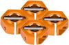 4 шт. Адаптеры ступиц колес с шестигранником 12 мм – Универсальные для радиоуправляемых автомобилей 1/10 HSP Sakura – Высота 5 мм, Оранжевые