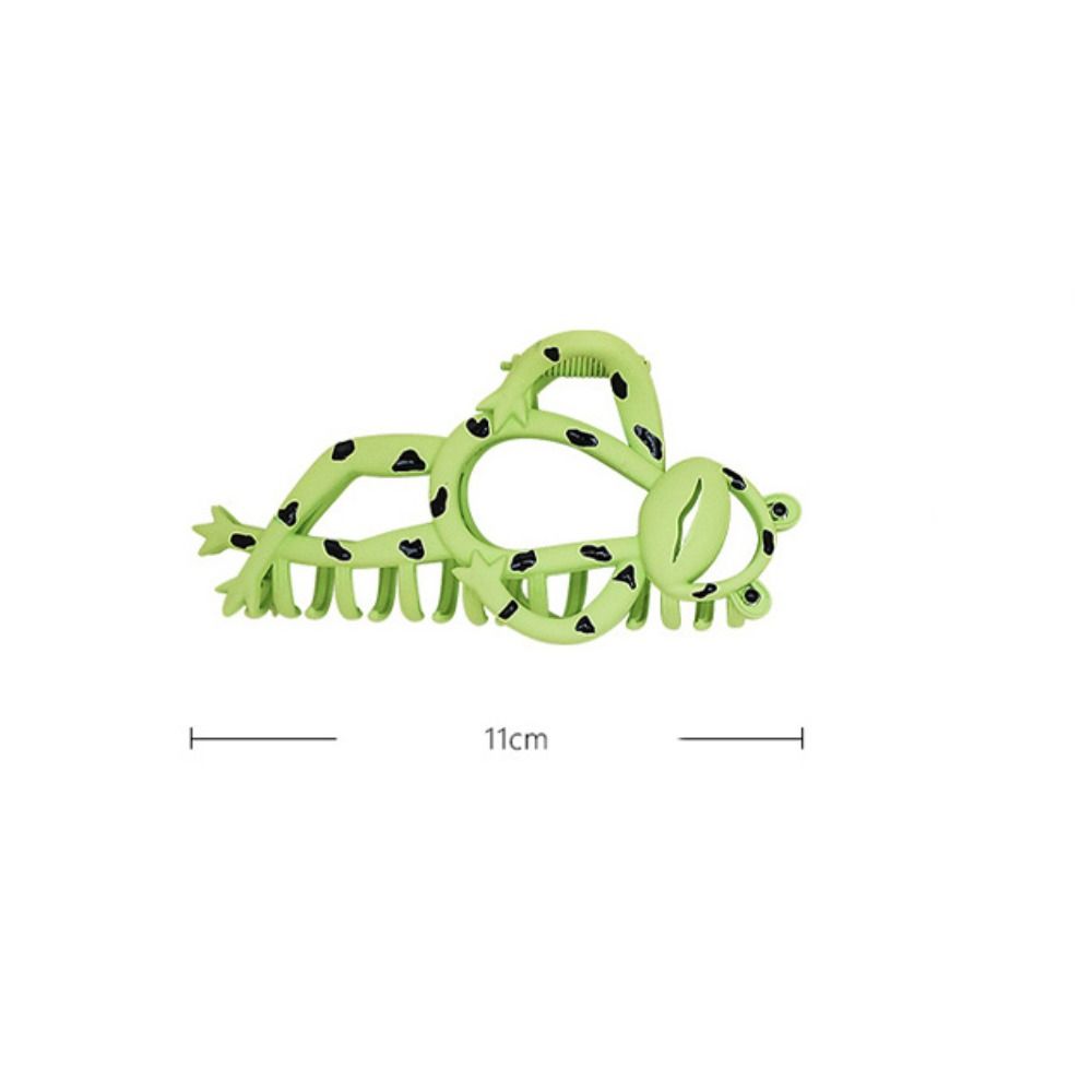 Metal Frog Hair Claw Cartoon Ponytail Hairpin Funny Frog Hair Clip Girls