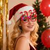 Yousheng 2026 LED Light Up Christmas Glasses Lighted Party Eyewear for Kids Adults Glow Light Up Photo Props for New Year Celebration