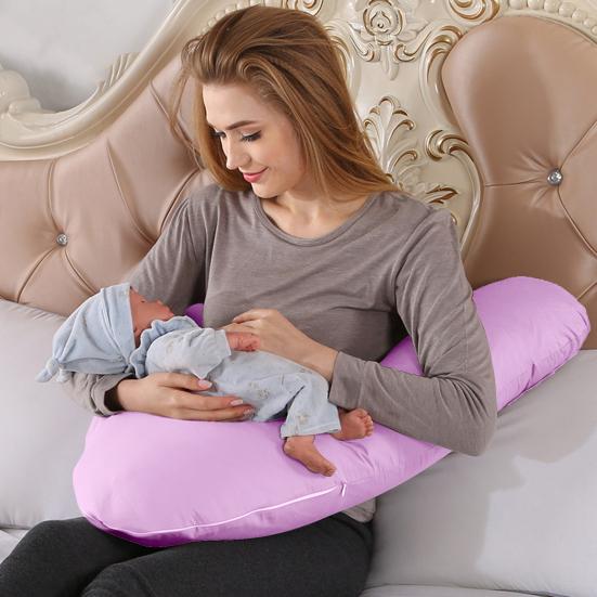 Подушка для кормления беременных со съемным чехлом, ПП хлопок, полностью заполненная спина, плечо, шея, ортопедическая V-образная подушка