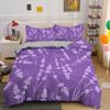 Фиолетовый лавандовый пододеяльник King Queen с фантазийными цветами, комплект постельного белья для девочек и женщин, красивый романтический цветочный полиэстеровый пододеяльник