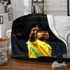 Soccer Player Victory printed flannel breathable and warm blanket, a stylish home gift, suitable for home, office and bedspread use. 15a145