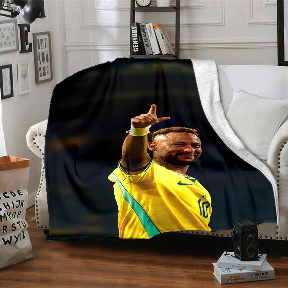Soccer Player Victory printed flannel breathable and warm blanket, a stylish home gift, suitable for home, office and bedspread use. 15a145