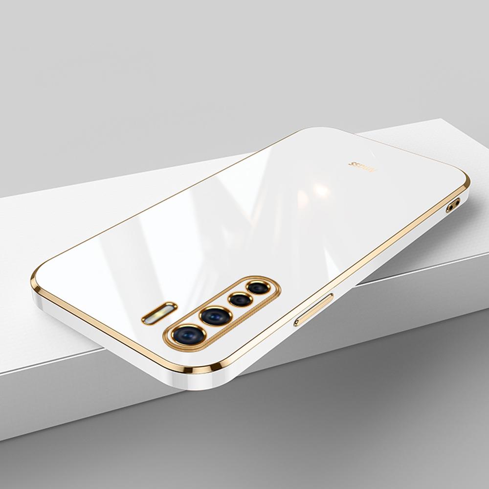 Для OPPO A91 чехол Роскошный квадратный чехол для телефона oppo Reno3 CPH2043 CPH2001 CPH2021 чехол Противоударный силиконовый чехол-накладка Fundas