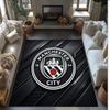Фланелевый ковер с принтом Manchester City, нескользящий, мягкий, из полиэстера, для пола, декоративный коврик для спальни, гостиной, дивана