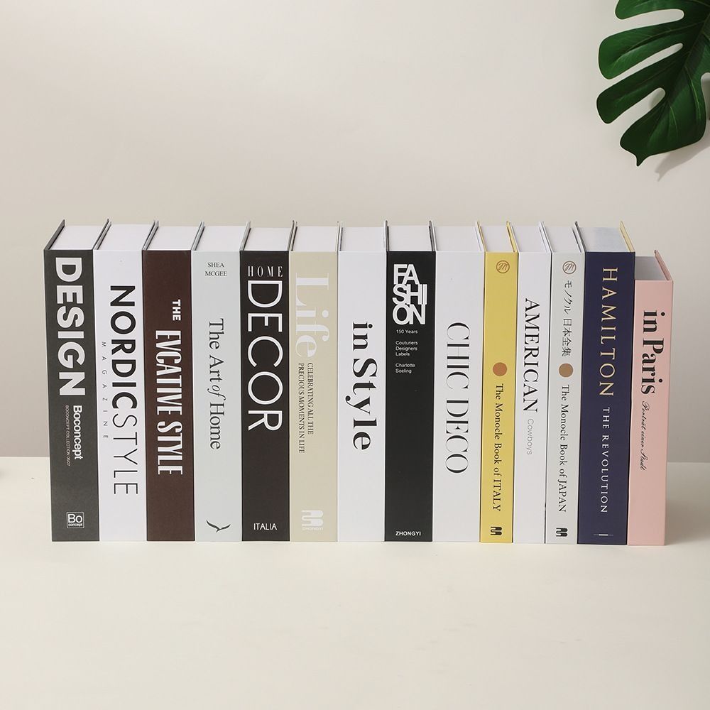 Creative Artistic Simulated Books Fashion Nordic Style Fake Books Handmade Book Model Decorative Book