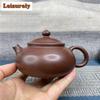 180ml Creative Yixing Purple Clay Teapots Handmade Pot Raw Ore Zincite Mud Kettle Chinese Zisha Tea Set Tea Items Supplies Craft