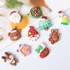10/20 шт. милые мини рождественские плоские смоляные кабошоны скрапбукинг DIY ювелирные изделия ремесло украшения аксессуары рождественские подарки орнамент