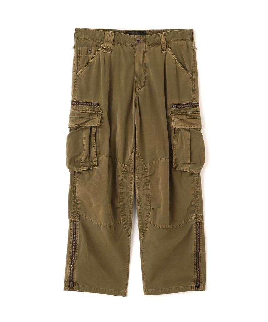 AVIREX PIGMENT TAPING CARGO PANTS Men's L Size 310 Olive 783-6910022