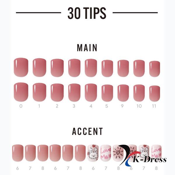 Любовь Кролик (Обычный раунд) Типсы Magic Press Dashing Diva