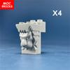 Кубики MOC 2x3x3 с вырезом и головой льва 30274 Фигурка Модели Маленькие Образовательные Строительные Блоки Детские Игрушки