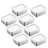 1/2/4/8Pcs Food Storage Containers Set Lunch Box Stainless Steel Stackable Snack Containers