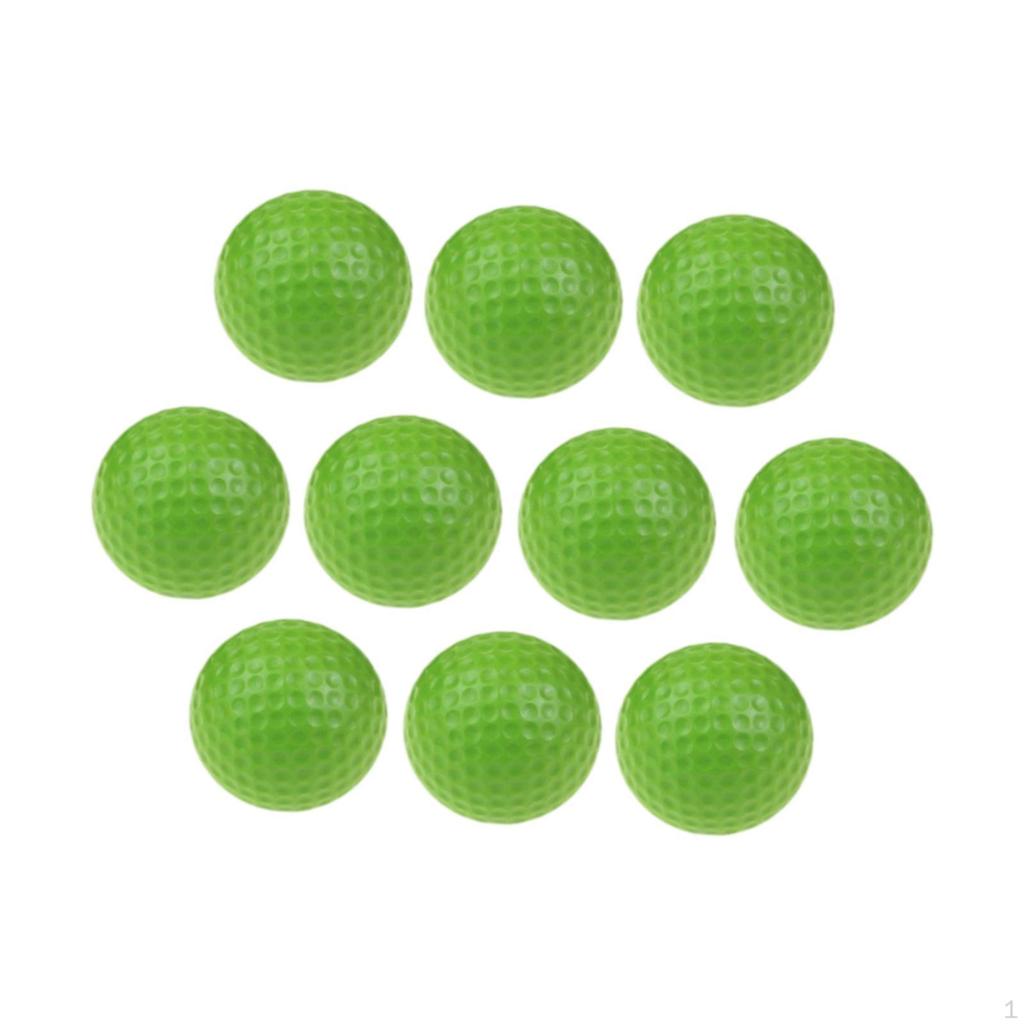 10 шт. мячей для гольфа диаметром 4,2 см, портативные, легкие, реалистичные, для тренировок