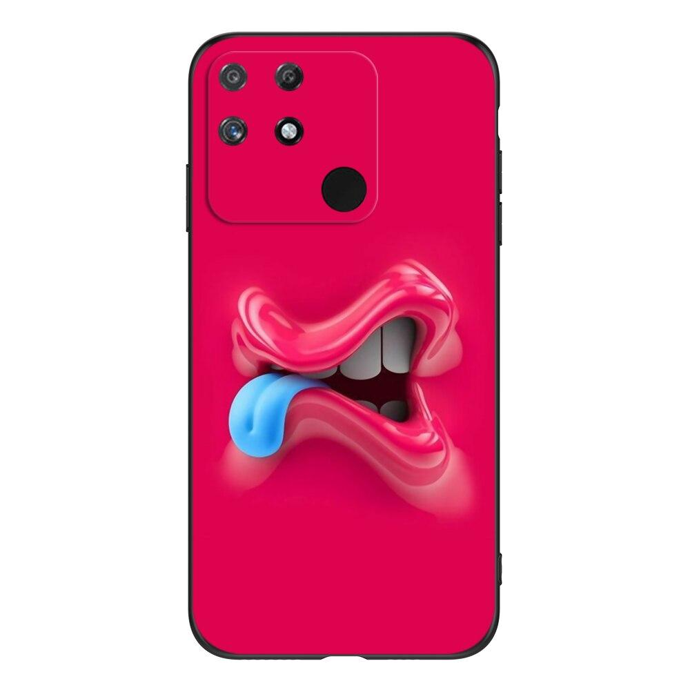 Для Realme Narzo 50A чехол 6,5 дюймов для OPPO Realme Narzo50A 50 A чехол RMX3430 чехол для телефона черный чехол из ТПУ милый забавный