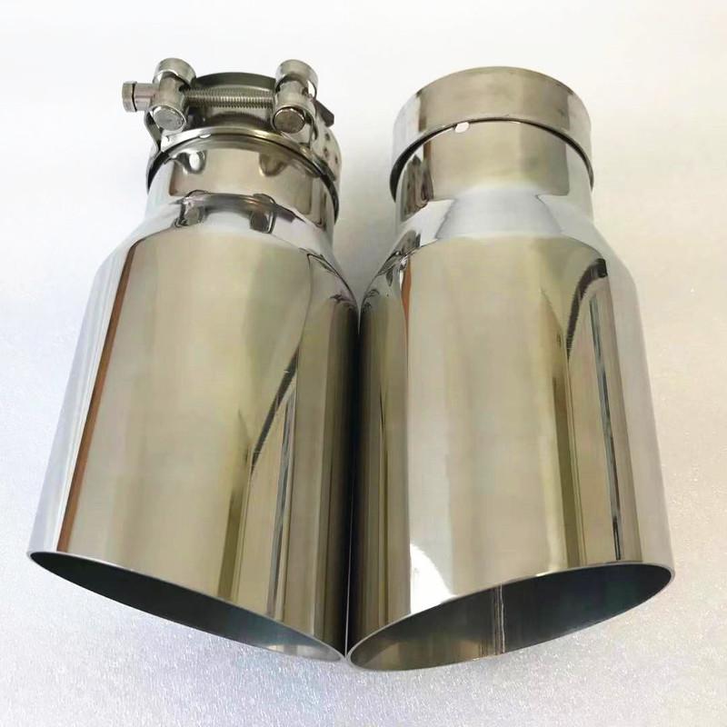 1PCS 304 Stainless steel Universal Automobile exhaust pipe Muffler Car accessorie modification x