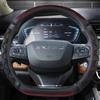 Углеродное волокно + кожа D-образный чехол на руль автомобиля для Chery Exeed VX 2022 LX-2022 TXL-2022 Автоаксессуары