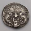 Greek Bodhisattva 17mm Antique Copper Old Silver Medal Commemorative Coin Badge Collectible Gift