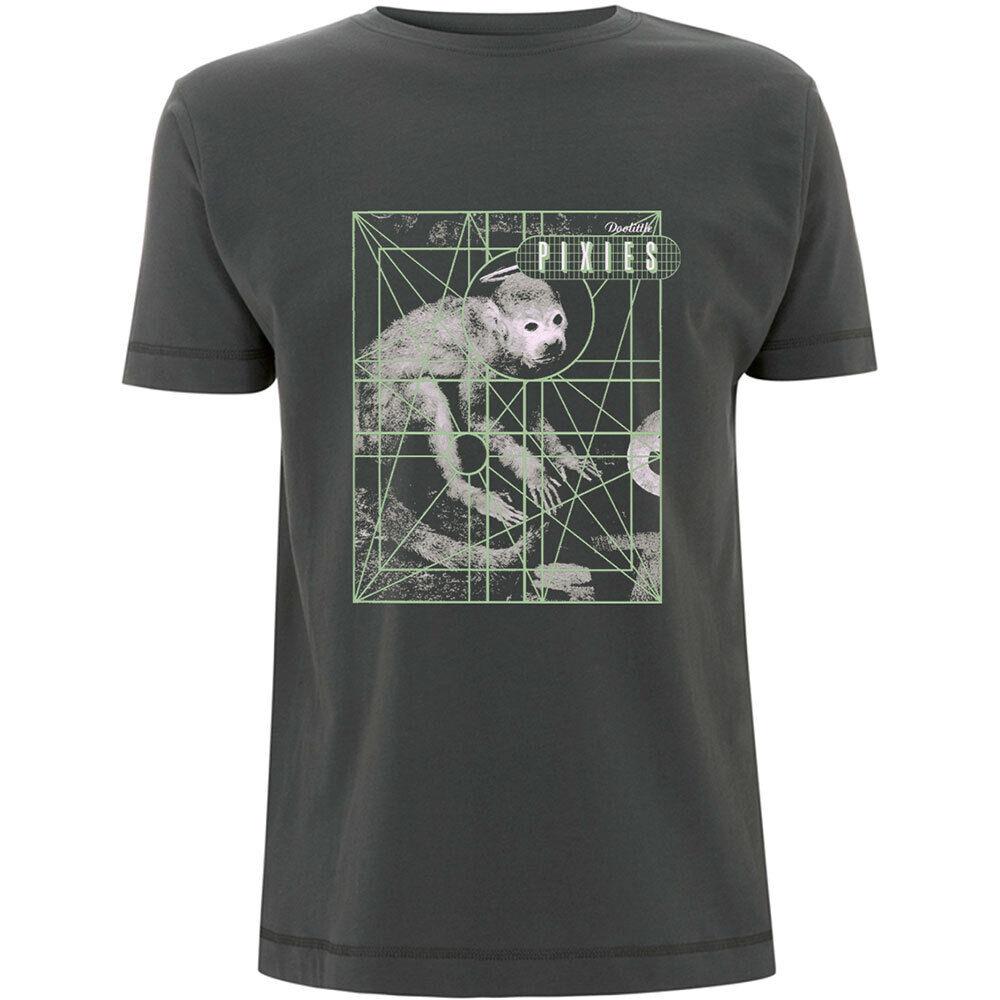 Серая футболка Pixies Doolittle Ly Rock Merch Monkey унисекс