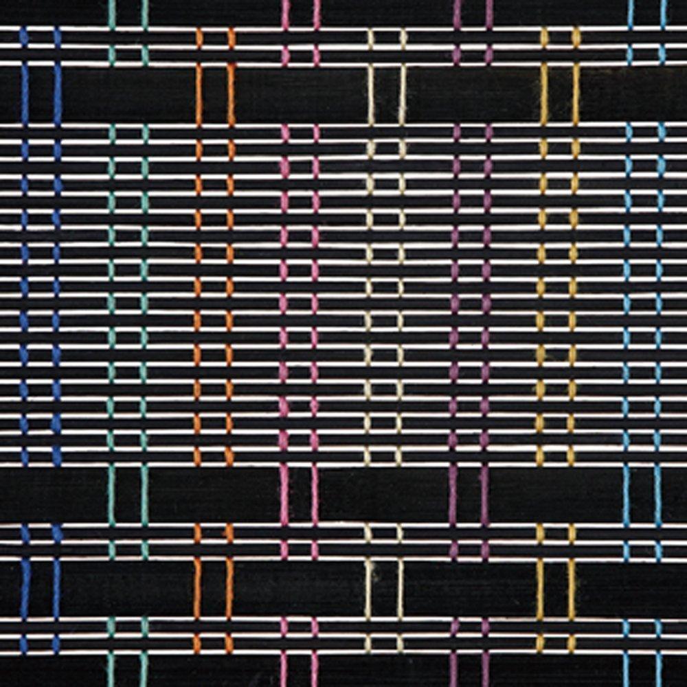 Oshimaya Bamboo Roll-Up Screen, Scheherazade, Black, Approx. 88 x 170 cm