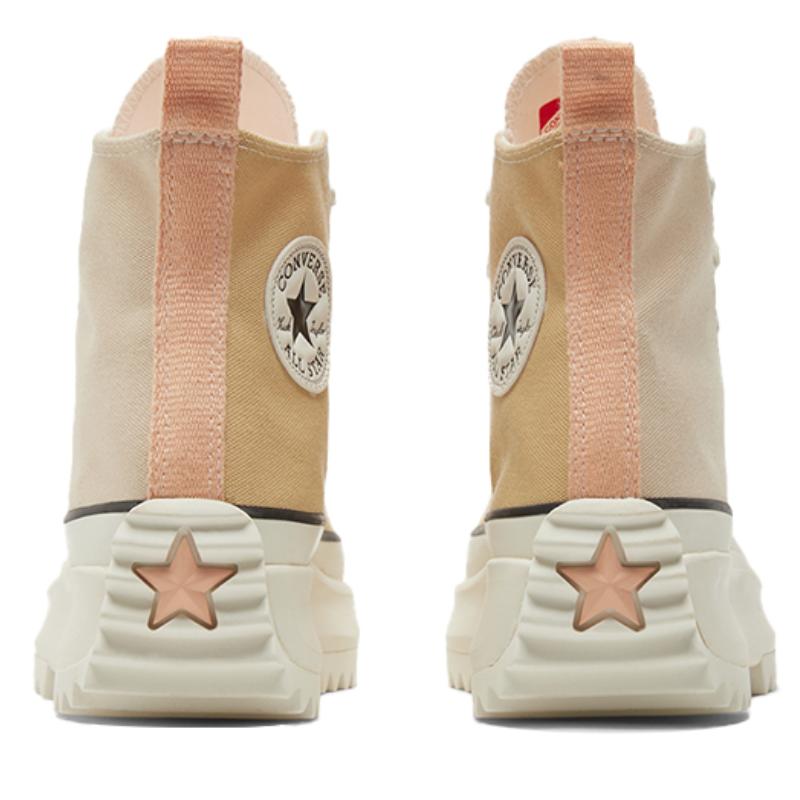 Converse Run Star Hike Fashion High-Top Canvas Shoes Unisex Brown Pink