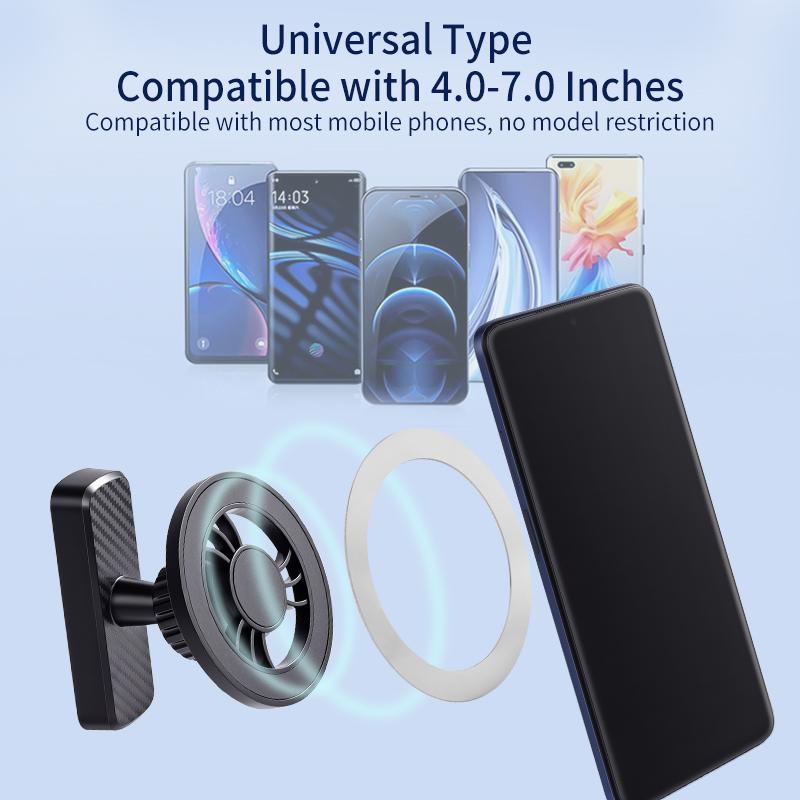 Universal Magnetic Golf Cart Phone Holder No Blocking Swing View 360° Rotation Mount