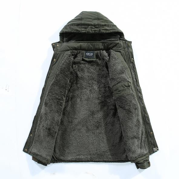 Зимние мужские куртки флисовые теплые куртки Winbreaker Cotton Padded Jackets Thicken Thermal Hooded Jackets Clothing