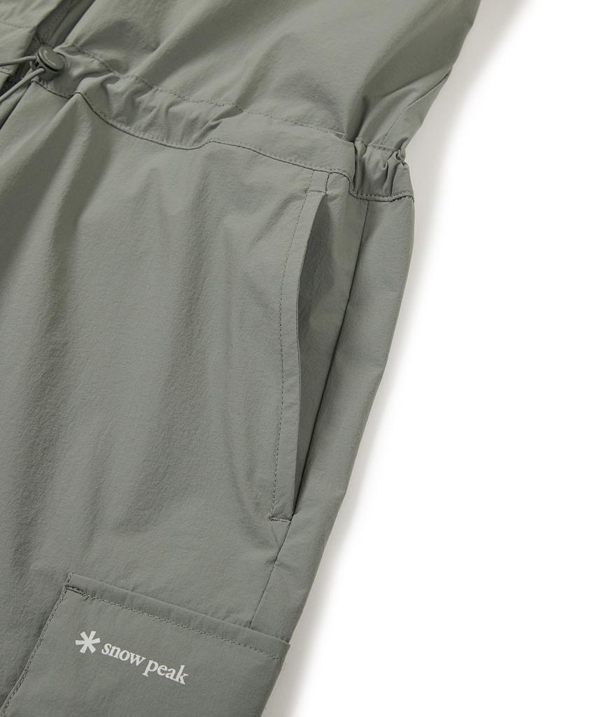 Snow Peak Apparel Тонкий Технологичный Женский Тканый Комбинезон-Шорты Светло-Хаки (S24Mwsop33)