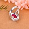 Ruby - Dyed Quartz 925 Sterling Silver Ring V2497, Red Ring, Oval Ring, Valentin's Day Gift, Gift For Her, Birthday Gift, Handmade Jewelry, Silver Jew