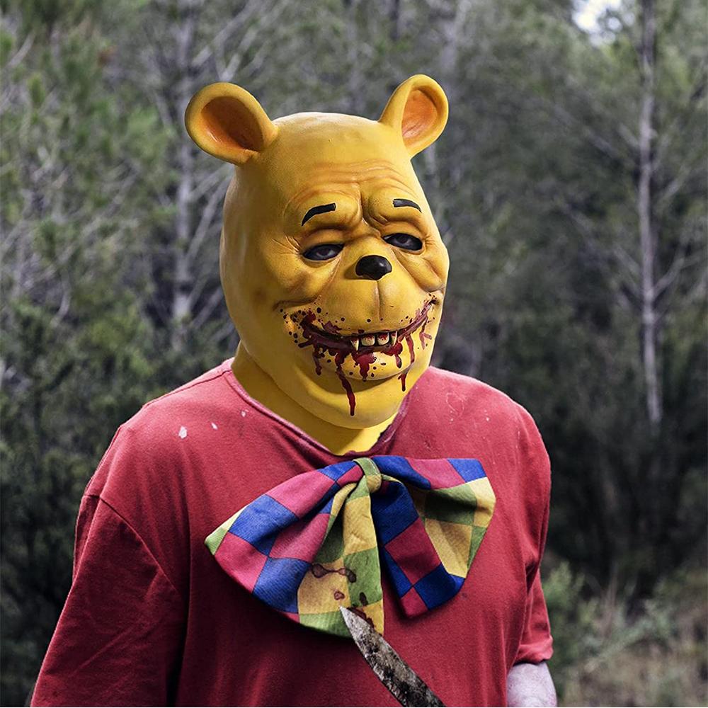 Creepy Winnie Bear Mask for Halloween Carnival Party Cosplay Masquerade Costume