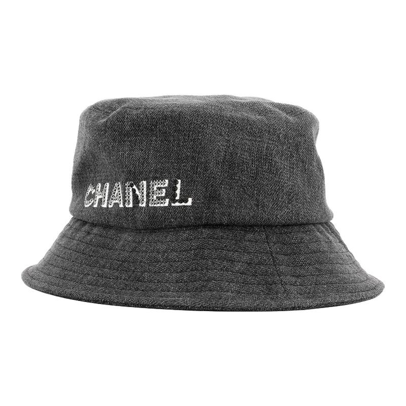 Chanel Хлопковая рыбацкая шляпа с буквенным логотипом, одинаковый стиль для мужчин и женщин