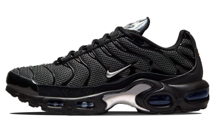 Nike Air Max Plus Черный Замш Серебристый Женские Беговые Кроссовки DQ0850-001