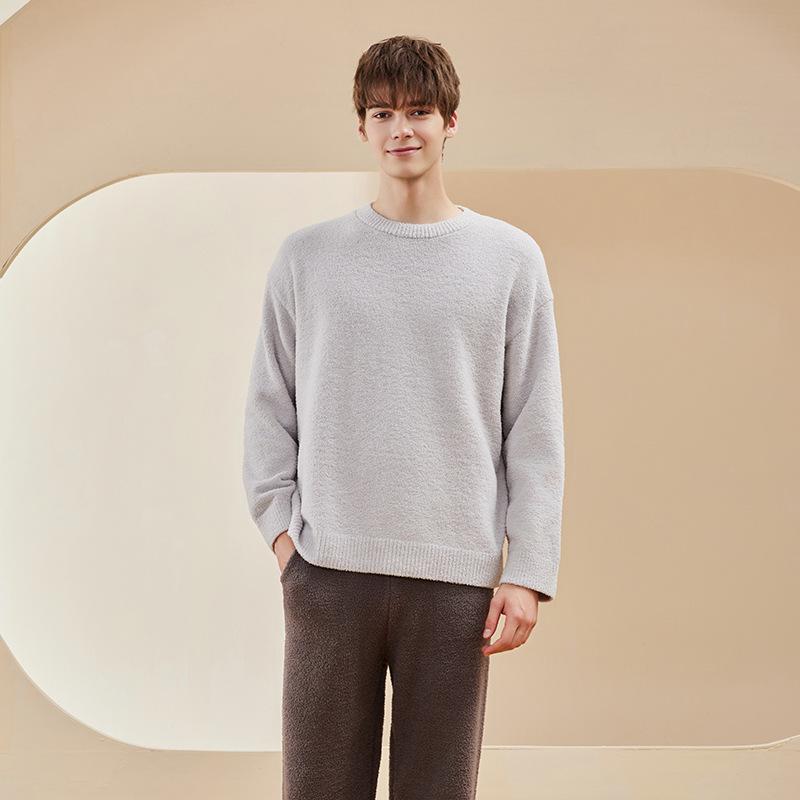 Women's Thick Half-Velvet Winter Pajamas Set - Soft, Fluffy, and Warm for Indoor and Outdoor Wear