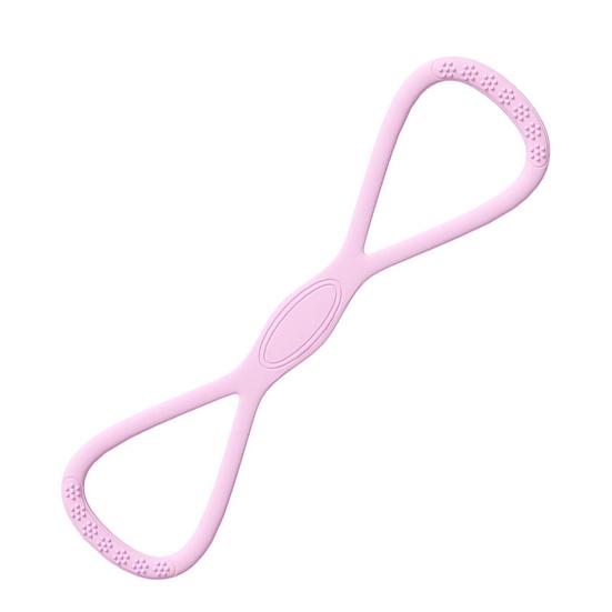 Фитнес-резинка в форме восьмерки, противоскользящий силикон, 35 фунтов, для мужчин и женщин, эспандер для груди, эластичный ремень, растяжка для плеч, йога, трос для натяжения