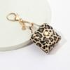 Leopard Print Keyring Mini Bag Pendant Fashion Backpack Hanger  DIY Accessories