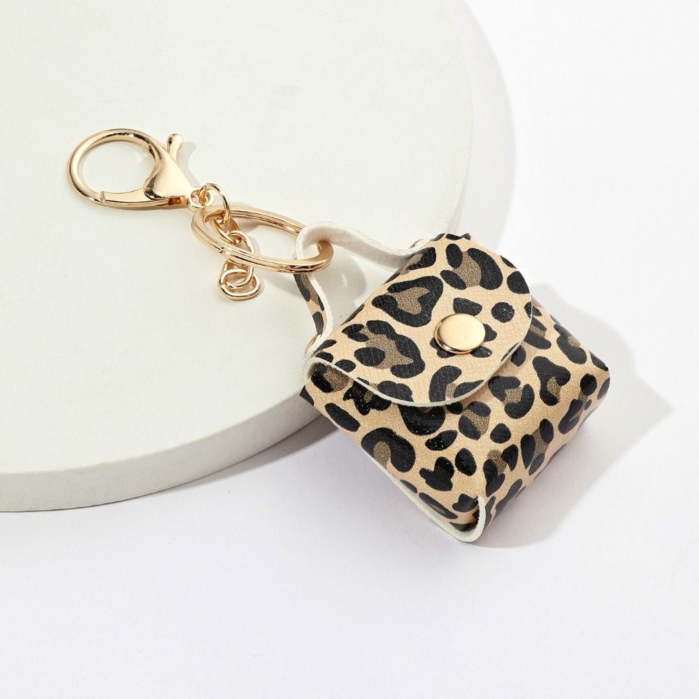 Leopard Print Keyring Mini Bag Pendant Fashion Backpack Hanger  DIY Accessories