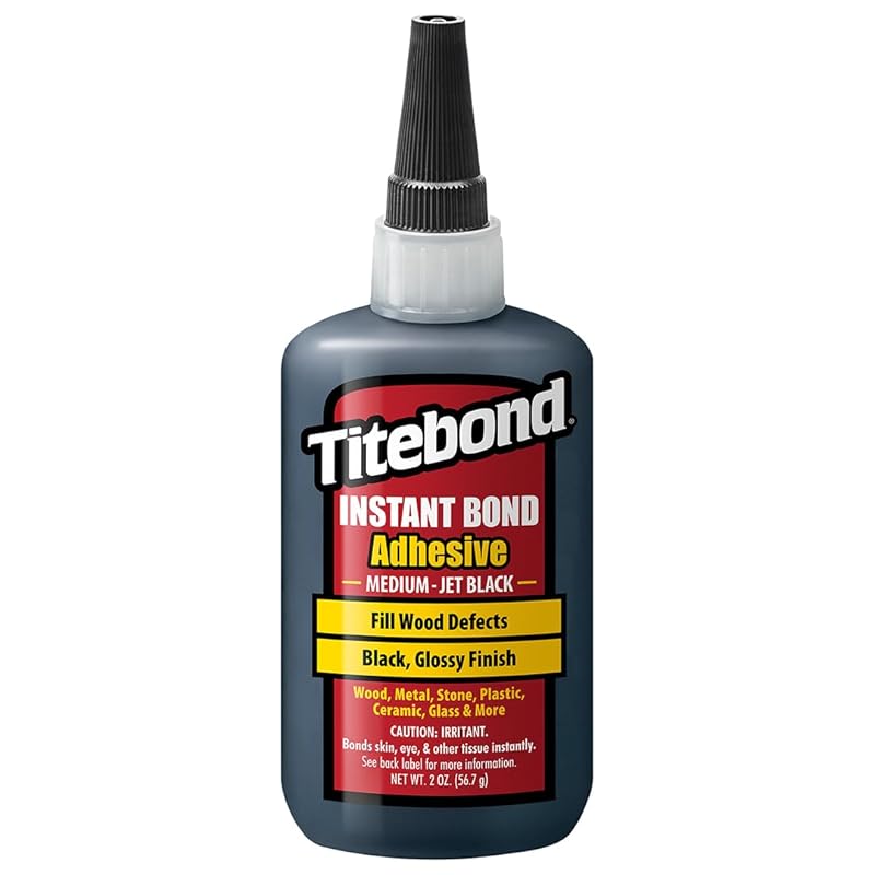 Titebond Instant Bond Thick Adhesive, 8-second Bond, Home Repair, Woodworking, Crafts, Moldings, Picture Frames, 4 Oz. 6222