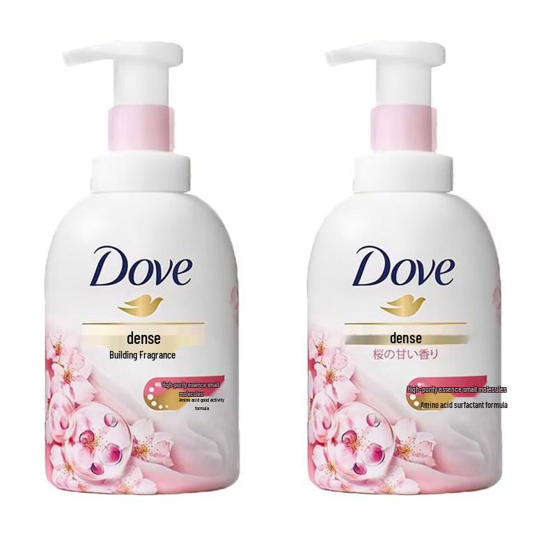 DOVE Пена для ванны «Сладкий аромат цветущей вишни» (2x400 мл)