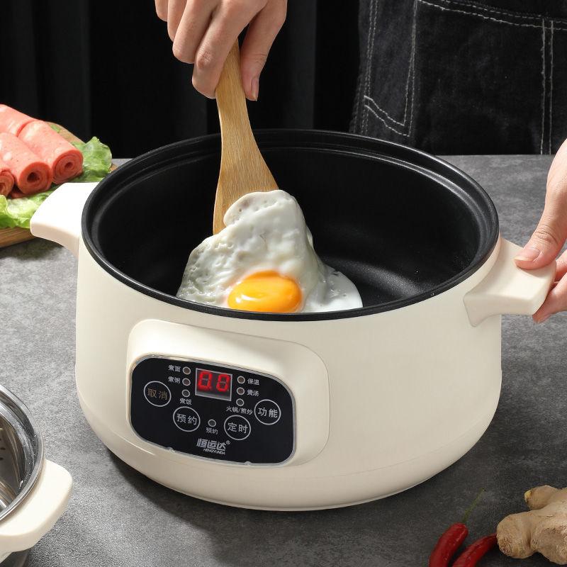 Электрическая кухонная машина, одно-/двухслойная кастрюля, бытовая рисоварка на 1-2 человека, многофункциональная сковорода с антипригарным покрытием для дома с чашей для приготовления пара