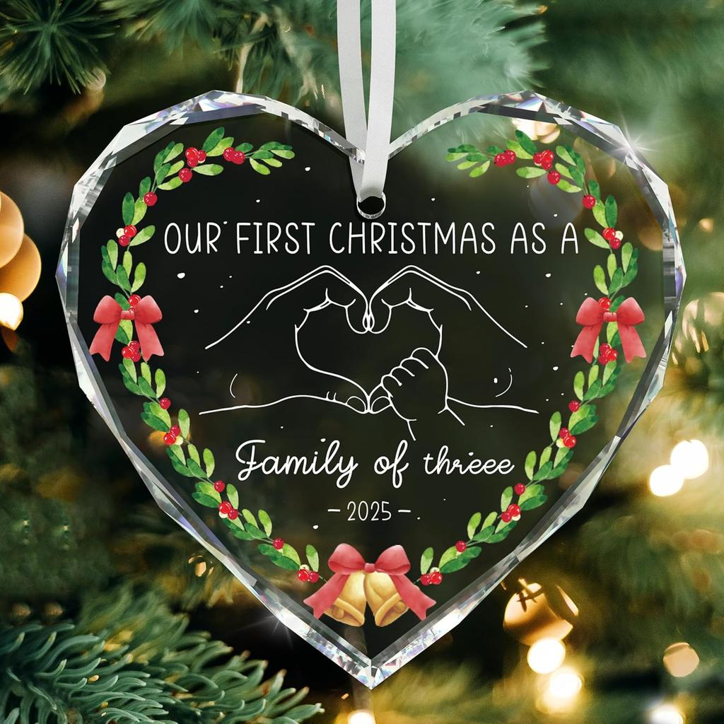 Thank You Gifts for Women Men, It Takes a Village Glass Ornament, Xmas Gifts for Boss Daycare Provider Teacher Babysitter Friends Boss - DP02