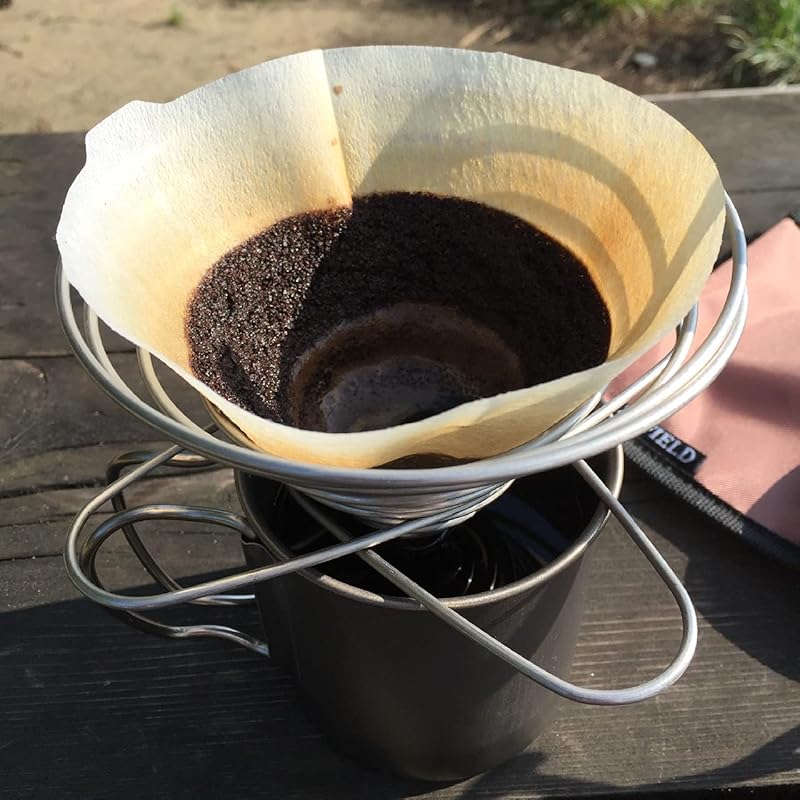 Складная подставка для кофемашины ZAFIELD для кемпинга, легкая, нержавеющая сталь (на 1–4 чашки)