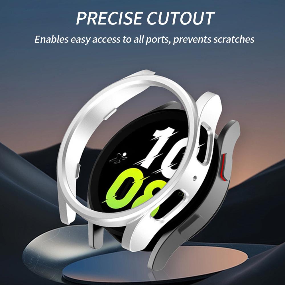 Защитная пленка для Samsung Galaxy Watch 6 44 мм 40 мм, корпус-рамка из ПК, бампер, крышка + закаленное стекло для Galaxy Watch6 Classic 43 мм 47 мм
