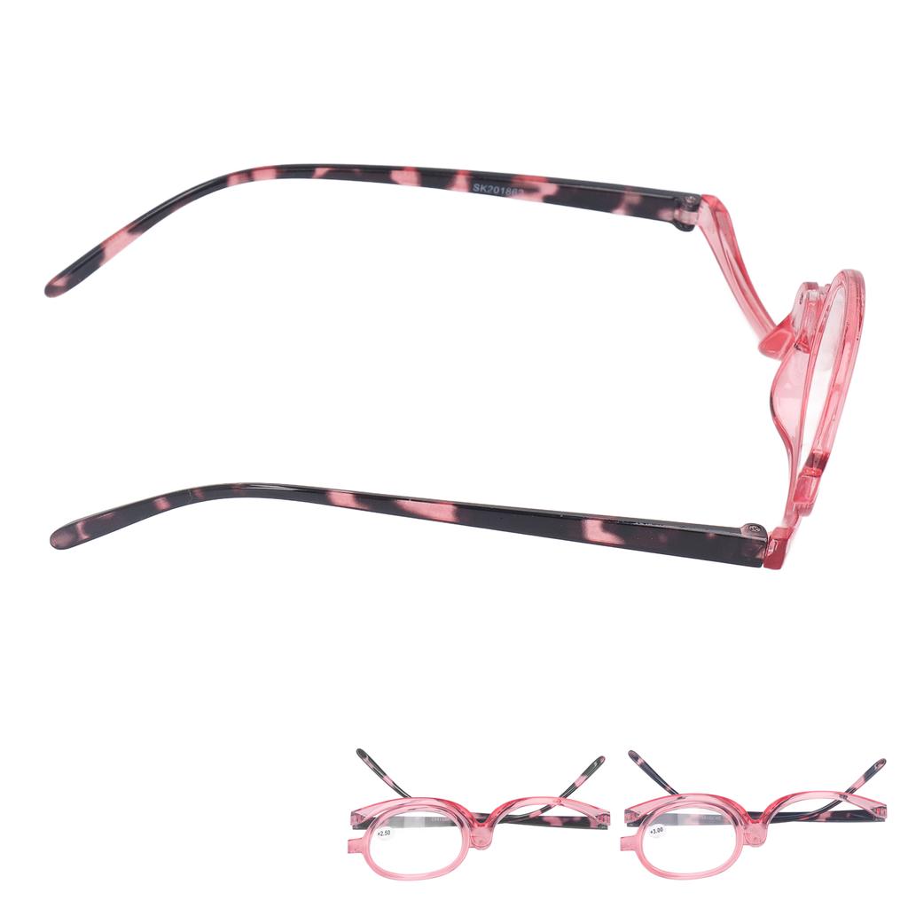 Очки для макияжа, легкие складные вращающиеся женские линзы с одной линзой, увеличительные косметические очки с St