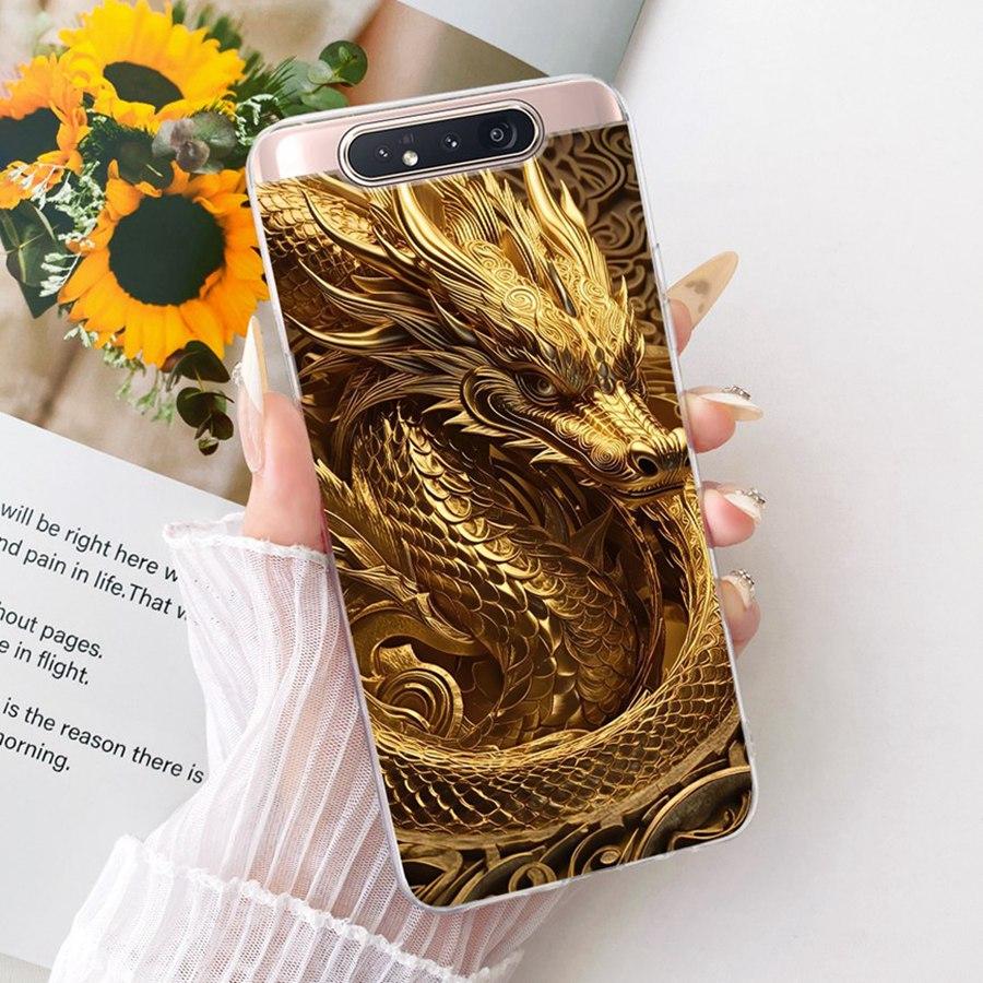 Чехол для Samsung A80 Galaxy A90 4G SM-A805F Задняя крышка телефона Для SamsungA80 A 90 4G Стильный чехол Мягкий силиконовый бампер из ТПУ Coque