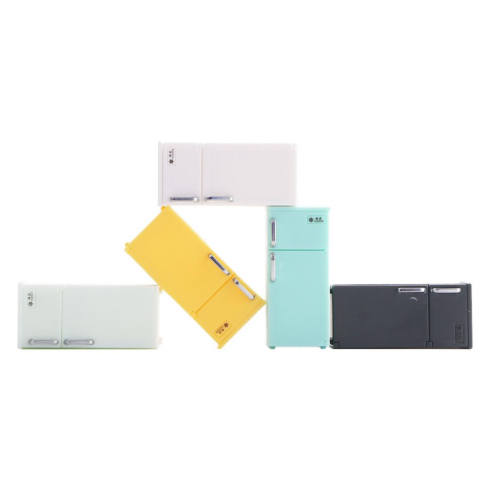 Dollhouse Accessories 1:12 Dollhouse Miniature Doll House Decoration Simulation Refrigerator