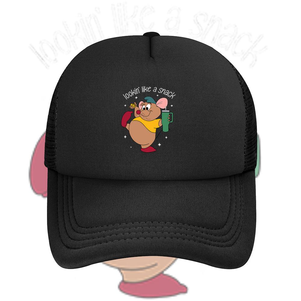 Mouse cheese beverage fun star Baseball Cap Anime Graphic Hats Adult Unisex Women Sports Outdoor