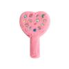 Plush Handle Mirror Portable Heart Shape Makeup Mirror Diamond Cosmetic Mirror For Girl Women Creative Gift Home Decoration