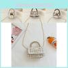 Adorable Bear Pearl Handbag Trendy Korean Style Kids Shoulder Bag For Girls And Boys