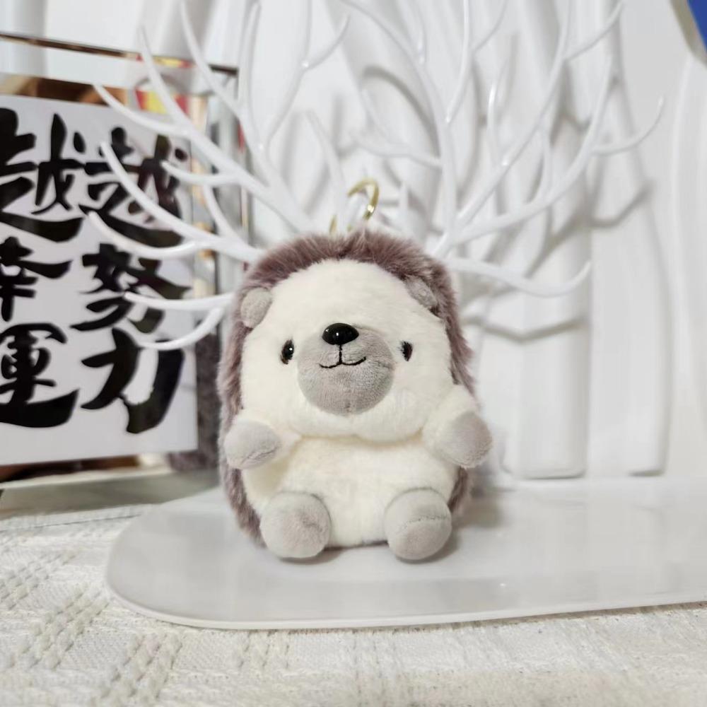 Adorable Little Hedgehog Keychain Mini Hedgehog Cute Hedgehog Plush Keyring  Car Keychain
